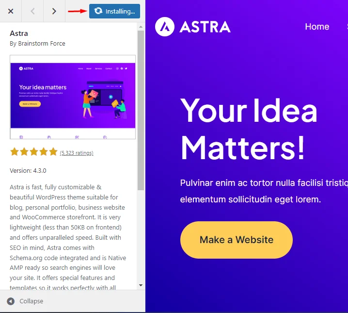 How to Install and Activate Astra Theme in 2023 on WordPress: Step-by-Step Guide 10 Installing The Astra Theme