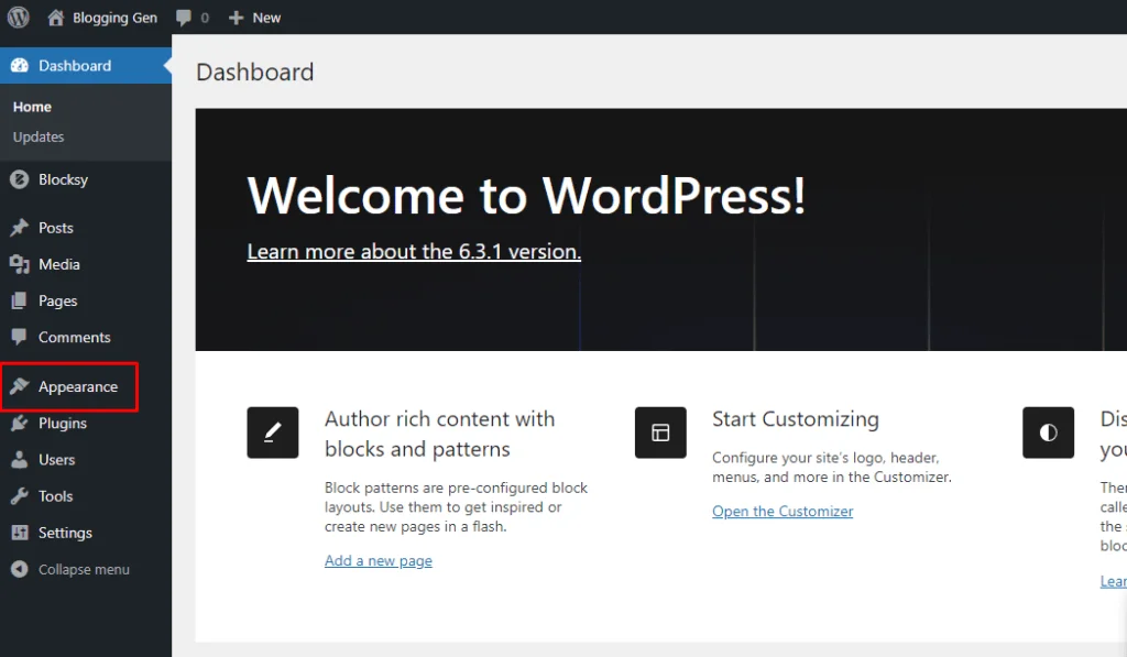 How to Install and Activate Astra Theme in 2023 on WordPress: Step-by-Step Guide 4 Locating the Appearance Option