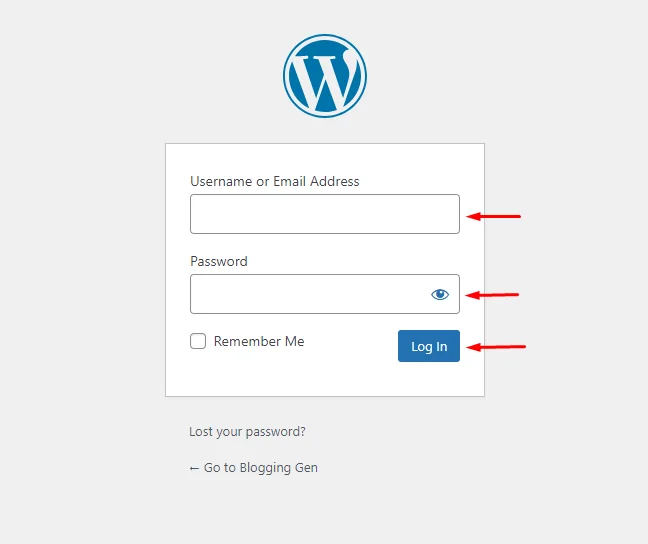 How to Install and Activate Astra Theme in 2023 on WordPress: Step-by-Step Guide 2 Login Area of WP Dashboard