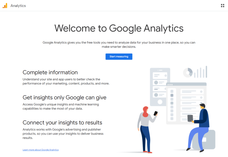 Google Analytics Interface