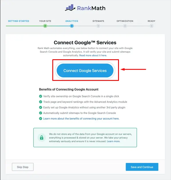 Coonect Google Services