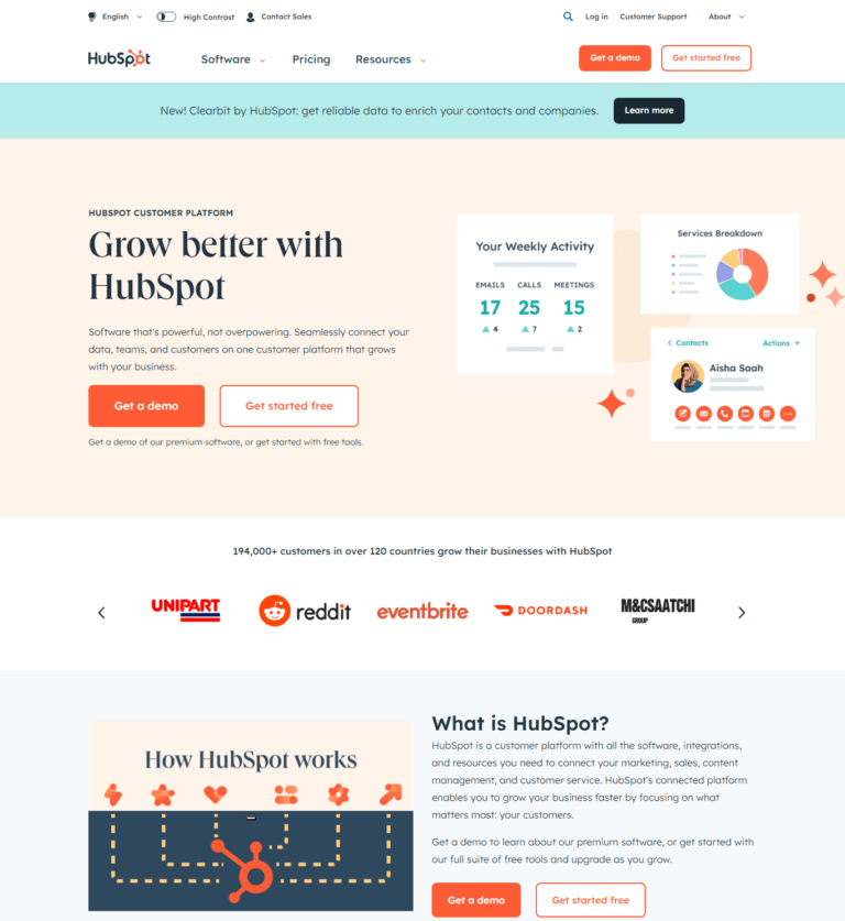 Hubspot Interface