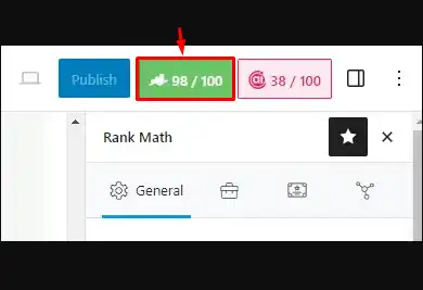 Rank Math SEO Score and Insights