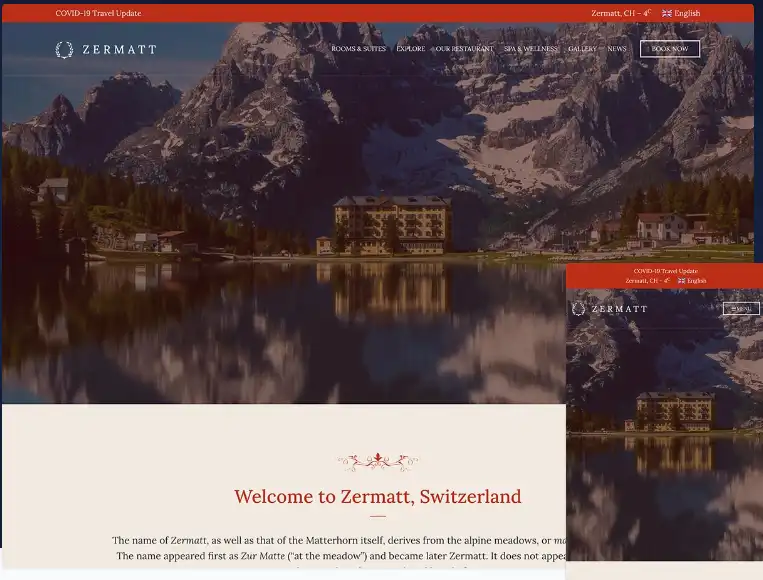 Zermatt Theme Interface